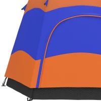 Outsunny Quick-Up Waterdicht Maken Tent - Dubbelwandige Familie Tent voor 4-6 Personen, Snel Op Te Zetten(m-13)
