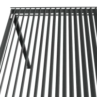 Outsunny 3 x 3(m) Electric Louvered Pergola with LED Lights, Aluminium Pergola Hardtop Gazebo with Remote, Adjustable Roof and Drainage System, Water and UV Proof(m-8)