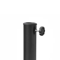 Outsunny Pied de parasol, socle parasol extérieur en résine 12 kg, pour mât de Ø 38/48 mm, Ø 44 x 34H cm, bronze(m-11)
