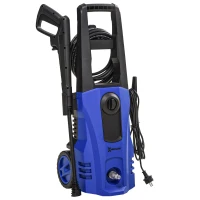DURHAND Hochdruckreiniger Druckreiniger 5-tlg. Zubehör, verstellbare Spritzdüse, 150 bar Druck, 1800 W, max. 420 l/h, 35x27x78cm(m-1)