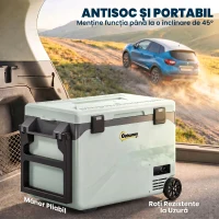 Outsunny Frigider Portabil 42,5L cu Compresor și Control prin Aplicație, -20℃ la 20℃(m-7)