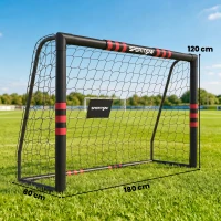 SPORTNOW Poartă de fotbal pentru grădină 1,8 x 1,2 m pentru adolescenți & adulți Poartă robustă pentru exterior cu plasă și protecție, ancore de sol(m-3)