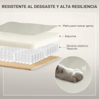 HOMCOM Sillón Levanta Personas Eléctrico con 8 Punto de Masaje Función Calentamiento 2 Controles Remotos y Bolsillo Gris Claro(m-4)
