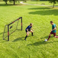 SPORTNOW Baliza de futebol para jardim 1,8 x 1,2 m para jovens e adultos - Baliza robusta para exterior com rede, acolchoamento, âncoras de solo(m-4)