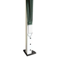 Outsunny Gazebo Struttura in Acciaio Pieghevole Rivestimento Tessuto Oxford Verde 3x3m(m-10)