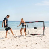 SPORTNOW But de football pour jardin 1,8 x 1,2 m Adolescents & Adultes But extérieur robuste avec filet et rembourrage, ancres au sol(m-5)
