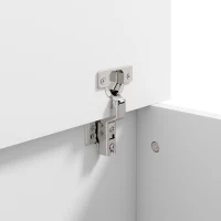 HOMCOM Coffre de Rangement, Banc de Rangement avec Couvercle Rabattable et Charnières de Sécurité, 80 x 40 x 45 cm, Blanc(m-11)