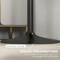 HOMCOM Bartisch Stehtisch, Tisch für 2 Personen, 70 x 70 x 102 cm, Schwarz(m-6)