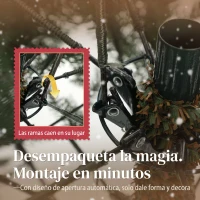 HOMCOM Árbol de Navidad Artificial de 210 cm con Ramas con Cremallera y Base en Metal Plegable Verde(m-6)