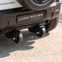 AIYAPLAY Voiture Électrique SUV pour Enfants Land Rover Defender 12 V Télécommande Suspension Démarrage Progressif 2,7-4,5 km/h Blanc(m-4)