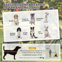 PawHut Remolque de Bicicleta Perros 2 en 1 Carrito Perros Medianos Plegable con Suspensión Neumáticos Grandes Ventanas Verde(m-5)
