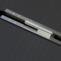 HOMCOM Rollstuhlrampe, zusammenklappbar, rutschfeste Oberfläche, vielseitig einsetzbar, tragbar, Aluminium, Schwarz(m-8)