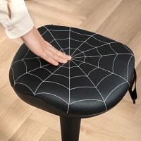 Vinsetto Bürohocker mit Schwenkfunktion, ergonomischer Hocker, höhenverstellbar 65,5-83,5 cm 120° neigbar Schwarz(m-9)