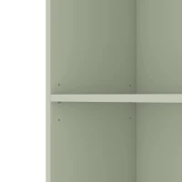 HOMCOM Bookcase with Open Storage, 6-Tier Bookshelf with Anti-Tipping Hardware, Light Green(m-13)