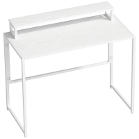 HOMCOM Schreibtisch Klappbar Computertisch mit Monitorhalterung  für Arbeitszimmer 100 x 48 x 87,5 cm