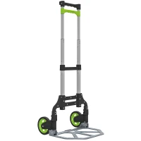 HOMCOM Sackkarre klappbar Aluminium Transportkarre mit Teleskopgriff Höhenverstellbar 100 cm(m-12)