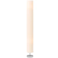 HOMCOM Stehlampe Wohnzimmer mit Schirm aus Polyester, 2 x E27 Fassung für Schlafzimmer 14 x 14 x 120 cm(m-12)
