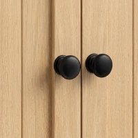 HOMCOM Armário mural de casa de banho, móvel de arrumação suspenso com 2 portas, prateleira aberta, porta-toalhas, chêne(m-9)