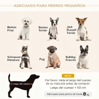 PawHut Sofá para Perros Pequeños 64x45x36 cm Tapizado en Terciopelo con Cojín Lavable y Patas de Madera de Abedul Gris Oscuro(m-7)