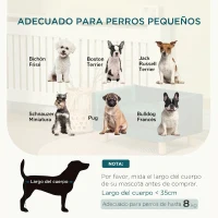 PawHut Sofá para Perros Pequeños 64x45x36 cm Tapizado en Terciopelo con Cojín Lavable y Patas de Madera de Abedul Azul Verdoso(m-7)