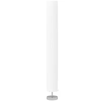 HOMCOM Stehlampe Wohnzimmer mit Schirm aus Polyester, 2 x E27 Fassung für Schlafzimmer 14 x 14 x 120 cm(m-1)