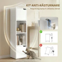 HOMCOM coloană raft îngustă economisire spațiu(m-7)