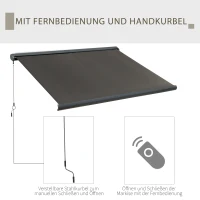 Outsunny elektrische luifel met afstandsbediening(m-4)