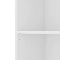 HOMCOM Bookcase with Open Storage, 6-Tier Bookshelf with Anti-Tipping Hardware, White(m-13)