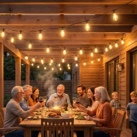 HOMCOM Globe Lichterkette, RGBW Vorhanglichter, IP44 wasserdicht für Innen- und Außendekoration(m-2)