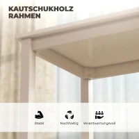 HOMCOM 3-teiliges Esstisch-Set mit 2 Stühlen, Küchentisch für kompakte Räume, gepolsterte Stühle, platzsparend, MDF, Weiß(m-7)