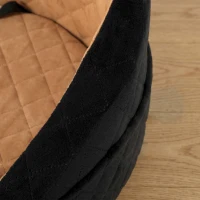 PawHut Dog Car Seat, Detachable Washable Dog Booster Seat with Thick Cushion, Seat Belt, Pockets for Small Under 10kg, Brown(m-9)