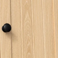 HOMCOM Armário mural de casa de banho, móvel de arrumação suspenso com 2 portas, prateleira aberta, porta-toalhas, chêne(m-7)