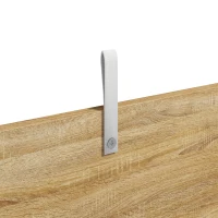 HOMCOM Coffre de Rangement, Banc de Rangement avec Couvercle Rabattable et Charnières de Sécurité, 80 x 40 x 45 cm, Naturel(m-12)