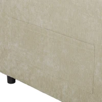 HOMCOM Canapé Convertible 2 Places, Canapé-Lit 3 en 1 Velours 137 cm, Dossier Réglable, Assise Large, 2 Oreillers, Vert(m-11)