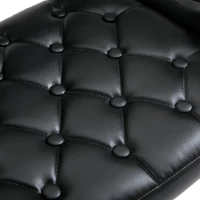 HOMCOM Barhocker, Höhenverstellbar 360° Drehbar Barstuhl mit Metallgestell, Lehne, Fußstütze, 61x50x93-113 cm, Schwarz(m-8)