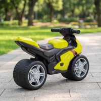AIYAPLAY Bicicletă fără pedale tip motocicletă cu muzică și roți extra-largi pentru copii 18-36 luni Verde(m-5)