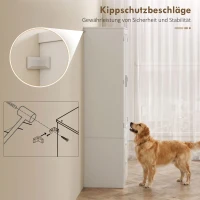 HOMCOM 159 cm Küchenschrank, verstellbare Regale, 2 Schublade, für Küche, Esszimmer, Spanplatte, MDF, Weiß(m-7)