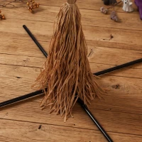 HOMCOM 200cm Life Size Animated Flying Witch Halloween Decorations Outdoor Indoor, Scary Halloween Animatronics Decor(m-12)
