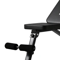 SPORTNOW Banco Ajustable con Bandas de Resistencia Plegable Inclinado/Declinado/Plano 75x45 cm Negro(m-9)