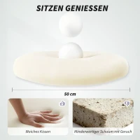 HOMCOM Ergonomischer Bürostuhl mit 3D-Armlehnen, Netzstoffrücken, S-förmige Rückenlehne, Kopfstütze, Kippfunktion, Schwarz(m-7)