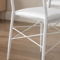 HOMCOM Ensemble Table Salle à Manger avec 2 Chaises et Banc, Assises Rembourrées, pour Salon, Petit Espace, Chêne et Blanc(m-12)
