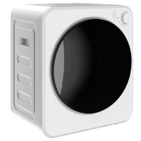 HOMCOM Mini Uscător de Rufe Portabil, Capacitate 4 kg, 5 Programe, 800/400 W, Tambur din Oțel Inoxidabil, Alb(m-1)