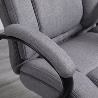 Vinsetto Scaun de Birou Ergonomic din Material Tip In, 220 kg, Rotativ, Reglabil pe Înălțime, Gri Deschis(m-9)