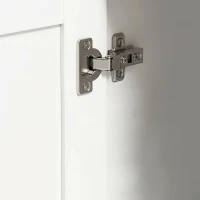 HOMCOM Buffet para Cozinha com Gavetas, Portas, Prateleiras Ajustáveis, Estilo Shaker, Dispositivo Anti-Tombamento, 140x38x80cm, Branco(m-8)