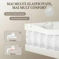 HOMCOM Scaun de Birou Rotativ din Bouclé cu Tetieră, Înălțime Reglabilă, Funcție Balansare, Gri Deschis(m-5)