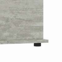 HOMCOM Coffre de Rangement, Banc de Rangement avec Couvercle Rabattable et Charnières de Sécurité, 80 x 40 x 45 cm, Gris(m-9)