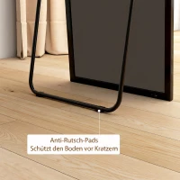 HOMCOM Großer Standspiegel, Wandspiegel, Ganzkörperspiegel, 161,5 cm, Silber(m-6)