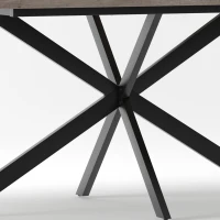 Tavolo da pranzo allungabile per 4-6 persone con spazio a scomparsa ed estensione scorrevole, 160x80x76 cm, Grigio(m-9)