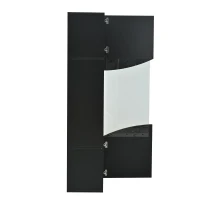 Vitrine para sala de estar, design estreito e alto com amplo espaço de arrumação, 35x50x165 cm, Preto(m-7)