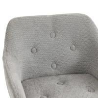 HOMCOM Conjunto de 2 Banquetas de Bar, Cadeiras de Bar Estofadas em Chenille, Assento Largo 67 cm, Encosto e Apoio para os Pés, Cinza(m-6)